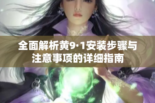 全面解析黄9·1安装步骤与注意事项的详细指南