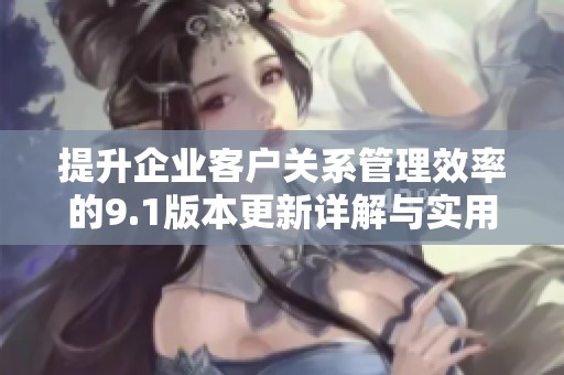 提升企业客户关系管理效率的9.1版本更新详解与实用技巧分享