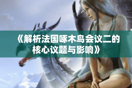 《解析法国啄木鸟会议二的核心议题与影响》