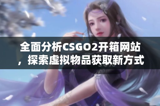 全面分析CSGO2开箱网站，探索虚拟物品获取新方式与乐趣