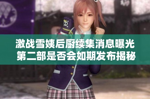 激战雪姨后厨续集消息曝光 第二部是否会如期发布揭秘
