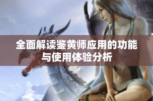 全面解读鉴黄师应用的功能与使用体验分析