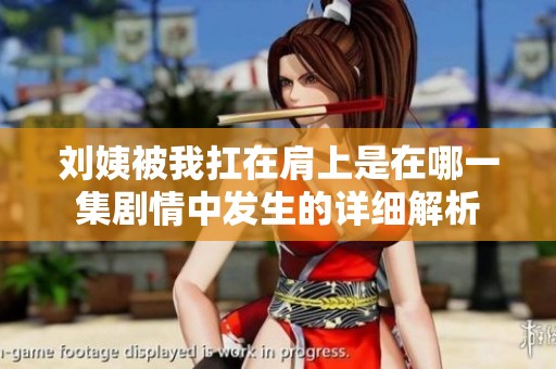刘姨被我扛在肩上是在哪一集剧情中发生的详细解析