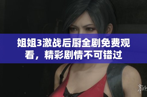 姐姐3激战后厨全剧免费观看，精彩剧情不可错过