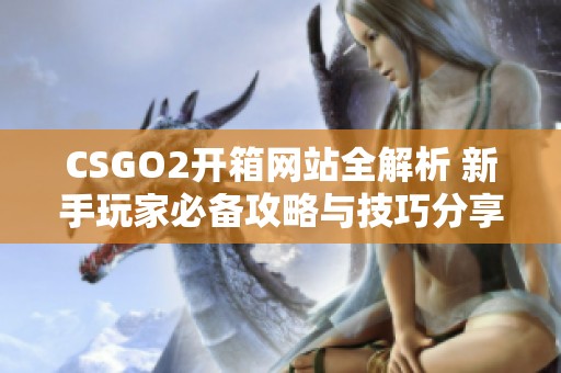 CSGO2开箱网站全解析 新手玩家必备攻略与技巧分享