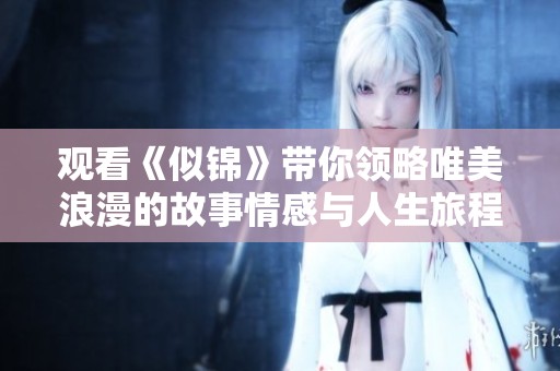 观看《似锦》带你领略唯美浪漫的故事情感与人生旅程