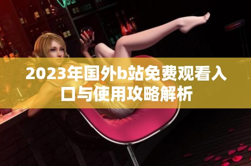 2023年国外b站免费观看入口与使用攻略解析