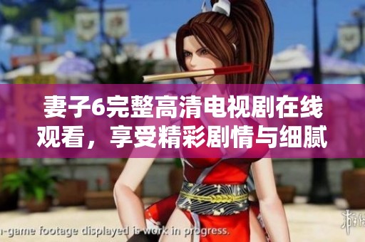 妻子6完整高清电视剧在线观看，享受精彩剧情与细腻表现