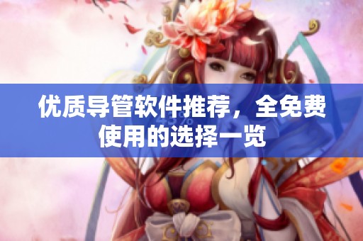 优质导管软件推荐，全免费使用的选择一览