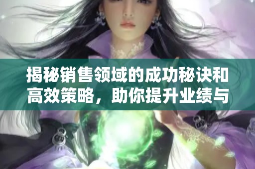 揭秘销售领域的成功秘诀和高效策略，助你提升业绩与业绩