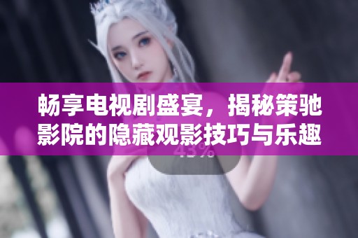 畅享电视剧盛宴，揭秘策驰影院的隐藏观影技巧与乐趣