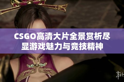 CSGO高清大片全景赏析尽显游戏魅力与竞技精神