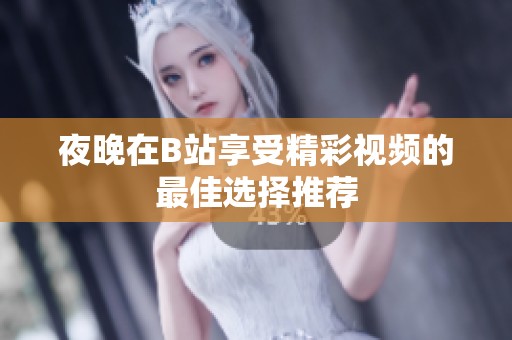 夜晚在B站享受精彩视频的最佳选择推荐