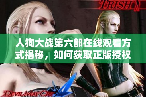 人狗大战第六部在线观看方式揭秘，如何获取正版授权资源