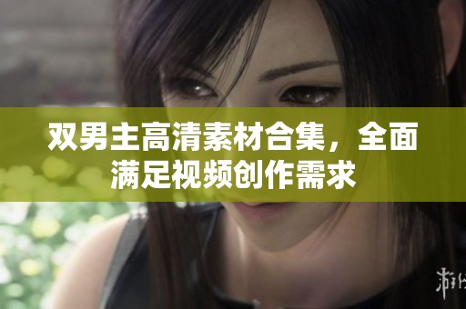 双男主高清素材合集，全面满足视频创作需求