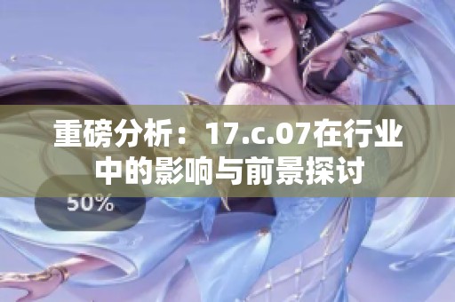 重磅分析：17.c.07在行业中的影响与前景探讨