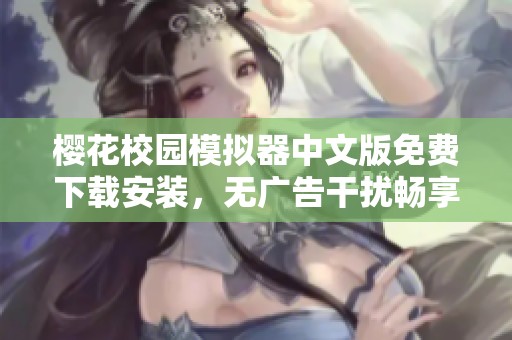 樱花校园模拟器中文版免费下载安装，无广告干扰畅享游戏乐趣