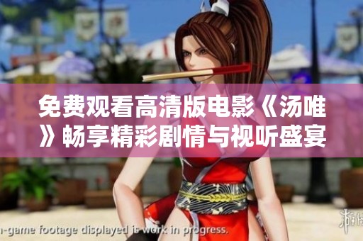 免费观看高清版电影《汤唯》畅享精彩剧情与视听盛宴