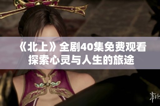 《北上》全剧40集免费观看 探索心灵与人生的旅途