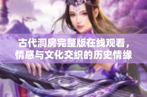 古代洞房完整版在线观看，情感与文化交织的历史情缘之旅