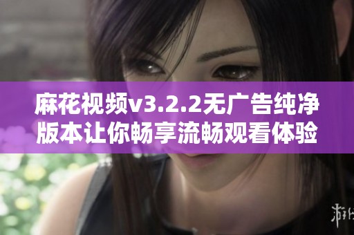 麻花视频v3.2.2无广告纯净版本让你畅享流畅观看体验