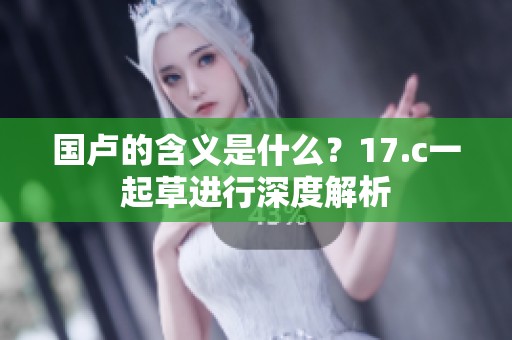 国卢的含义是什么？17.c一起草进行深度解析