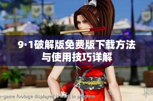9·1破解版免费版下载方法与使用技巧详解